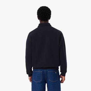  Lacoste Erkek Loose Fit Polo Yaka Lacivert Sweatshirt