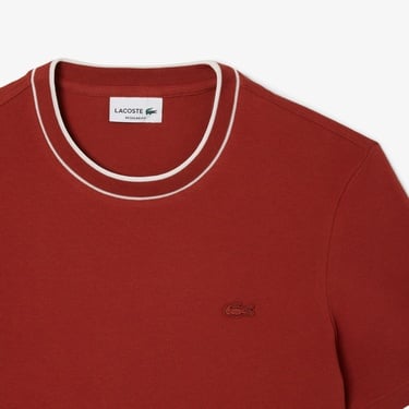  Lacoste Erkek Regular Fit Bisiklet Yaka Kırmızı T-Shirt