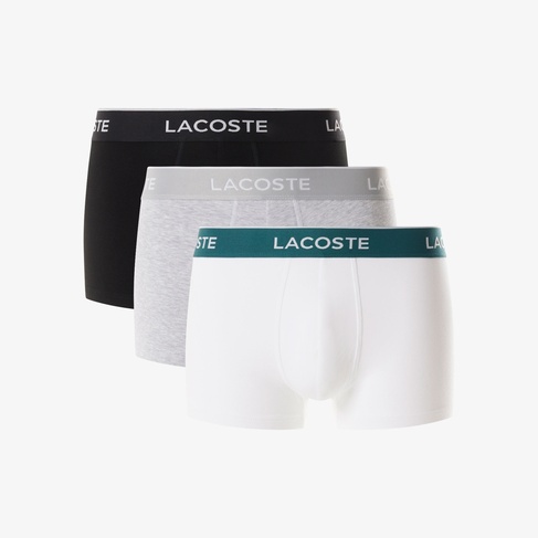  Lacoste Erkek 3'lü Renkli Boxer