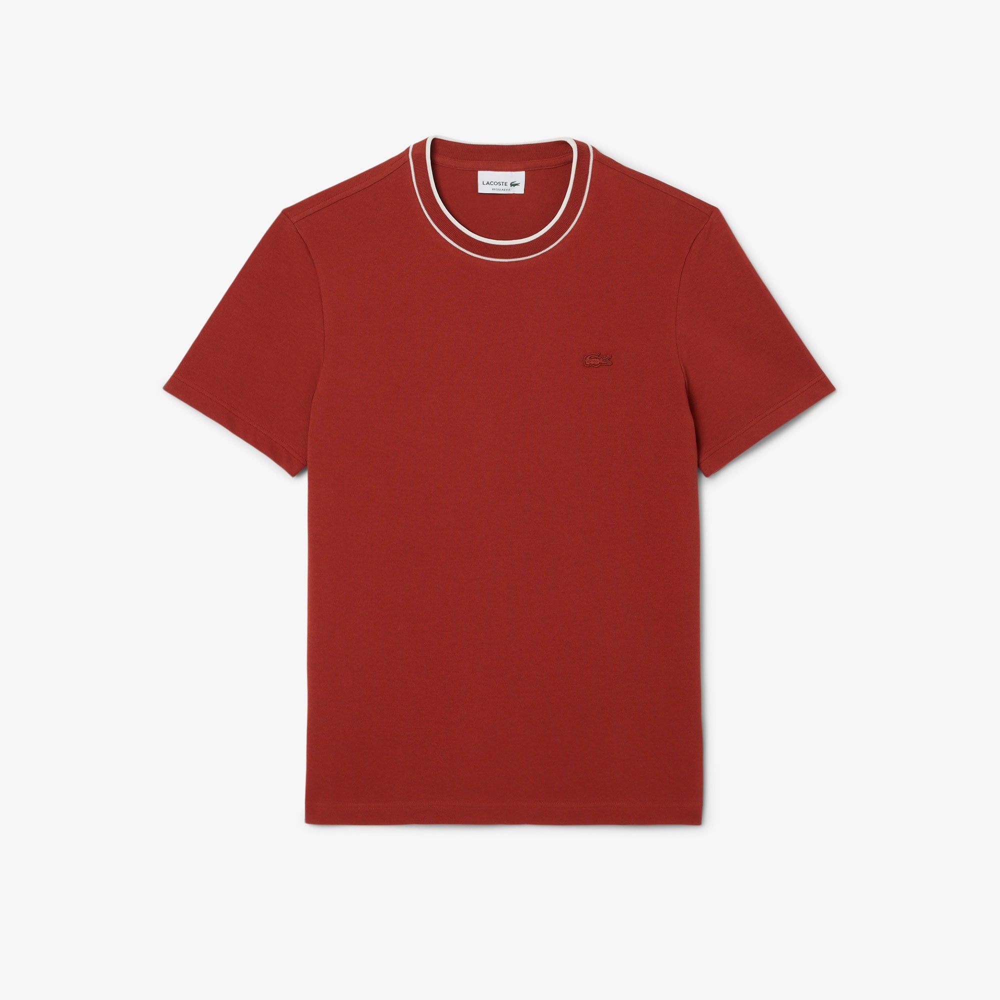 Lacoste Erkek Regular Fit Bisiklet Yaka Kırmızı T-Shirt