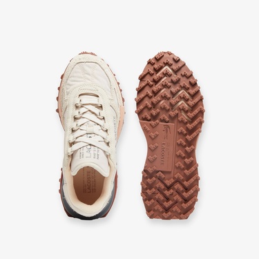  Lacoste Elite Active Kadın Bej Sneaker