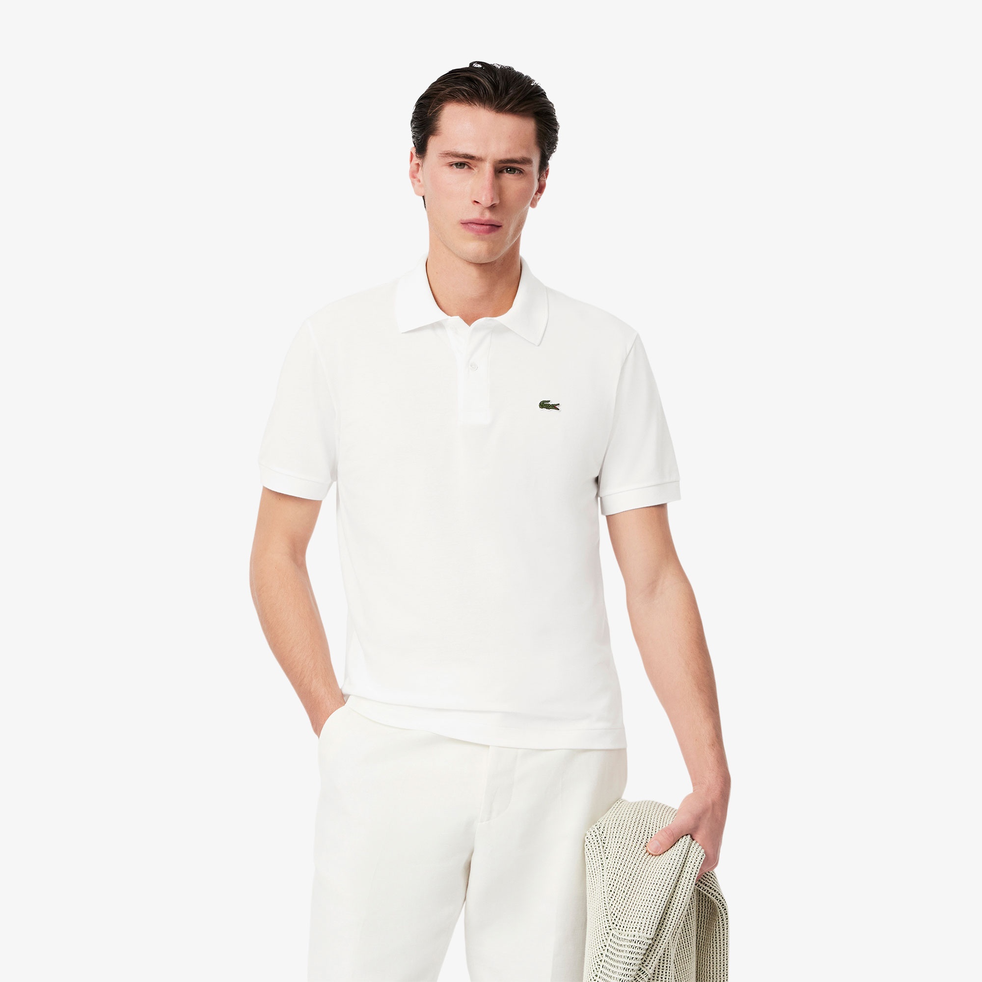 Lacoste L.12.12 Light Erkek Classic Fit Beyaz Polo