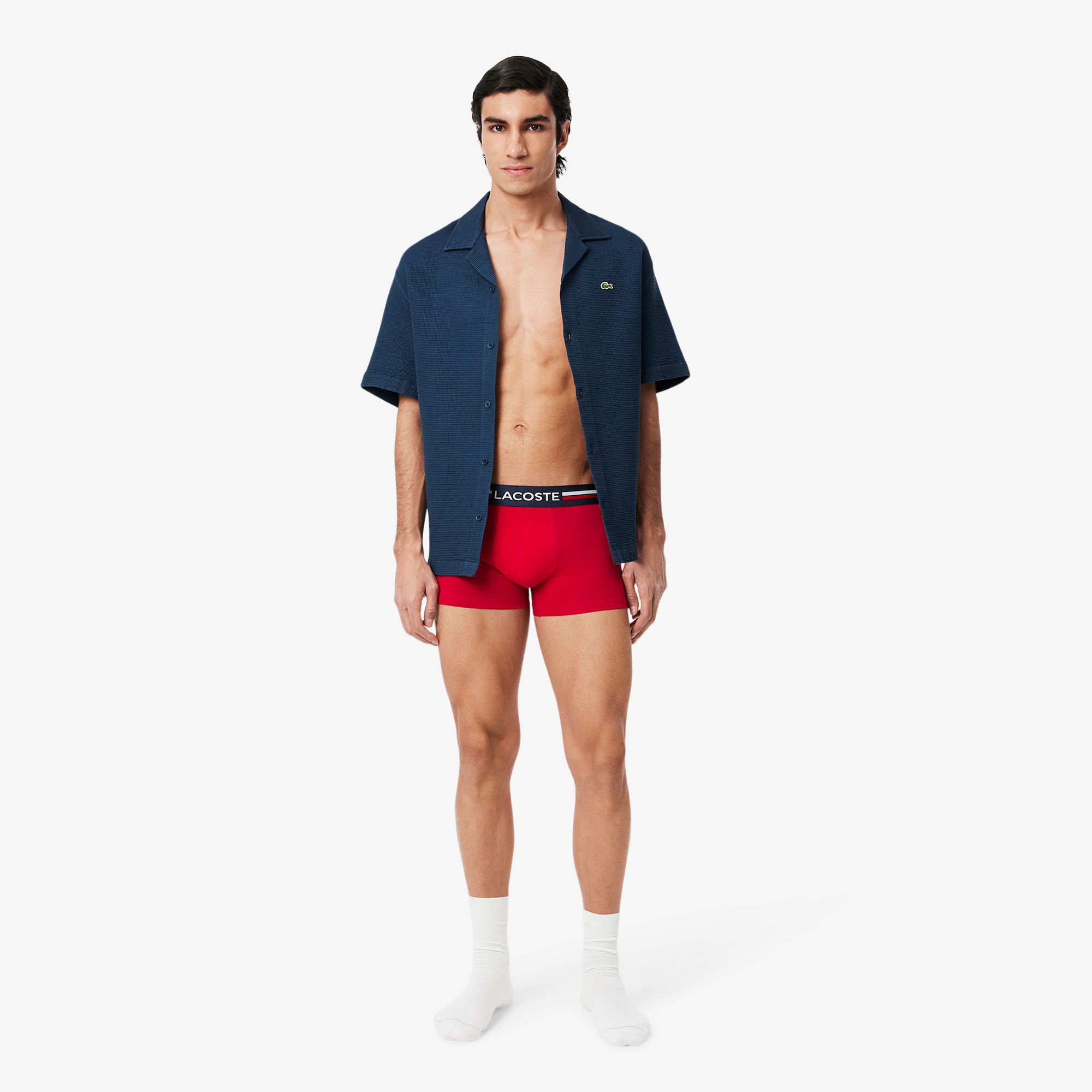 Lacoste Erkek 3'lü Renkli Boxer