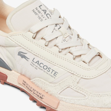  Lacoste Elite Active Kadın Bej Sneaker