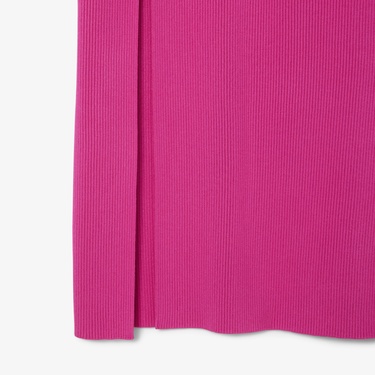  Lacoste Kadın Kolsuz V Yaka Pembe Elbise