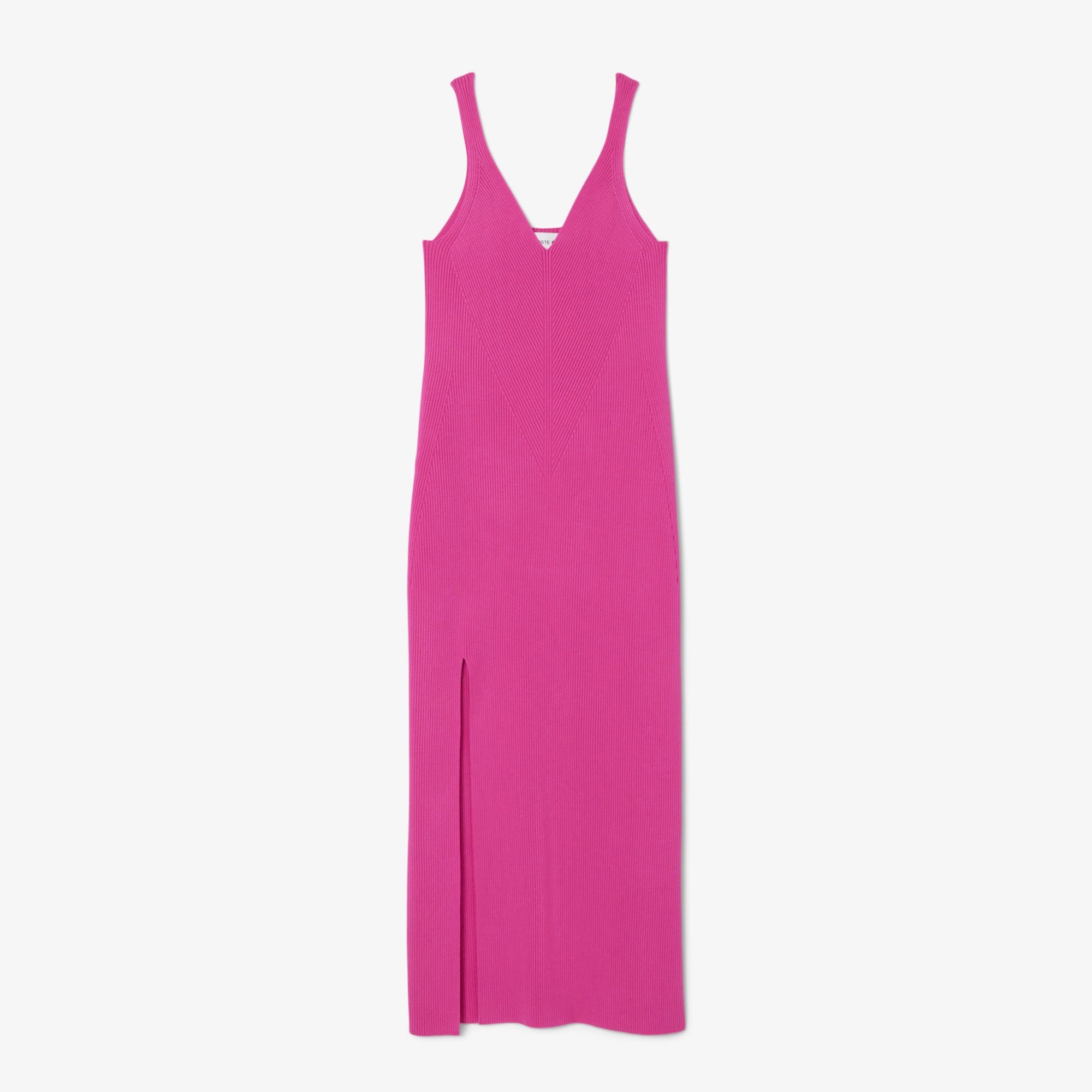 Lacoste Kadın Kolsuz V Yaka Pembe Elbise