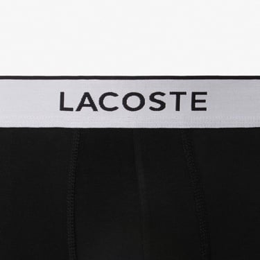  Lacoste Erkek 3'lü Siyah Boxer