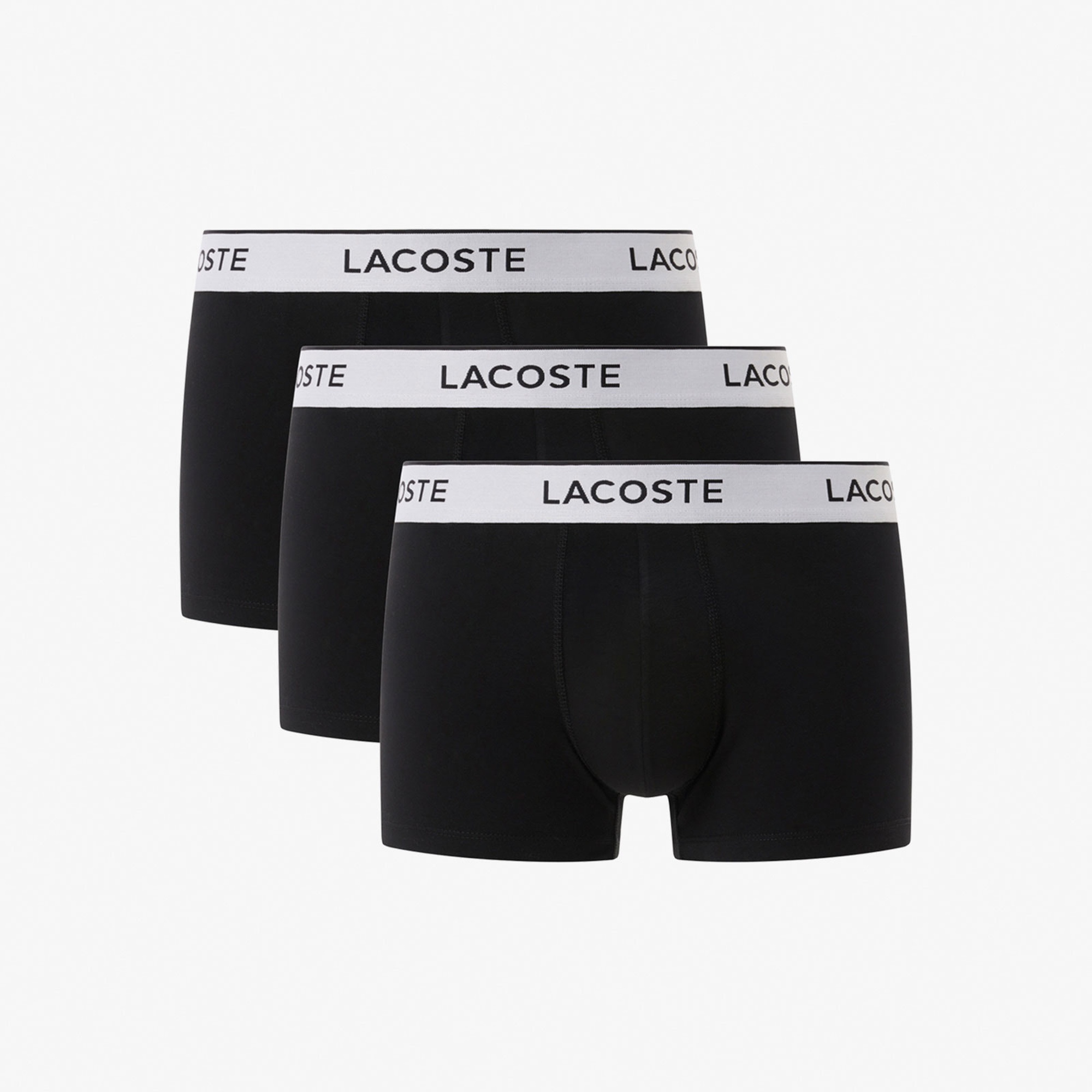 Lacoste Erkek 3'lü Siyah Boxer