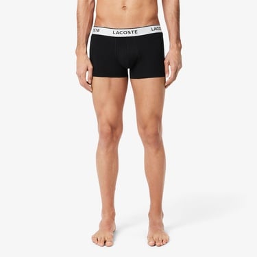  Lacoste Erkek 3'lü Siyah Boxer