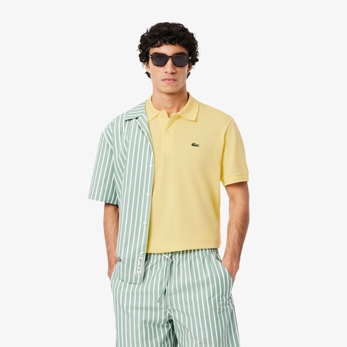  Lacoste L.12.12 Light Erkek Classic Fit Sarı Polo