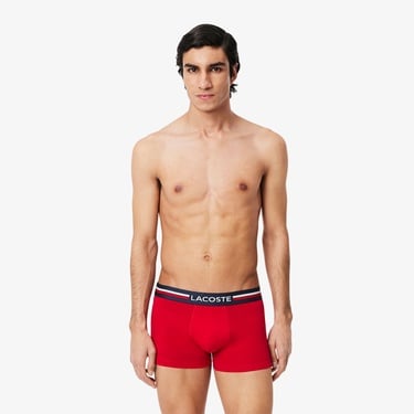  Lacoste Erkek 3'lü Renkli Boxer