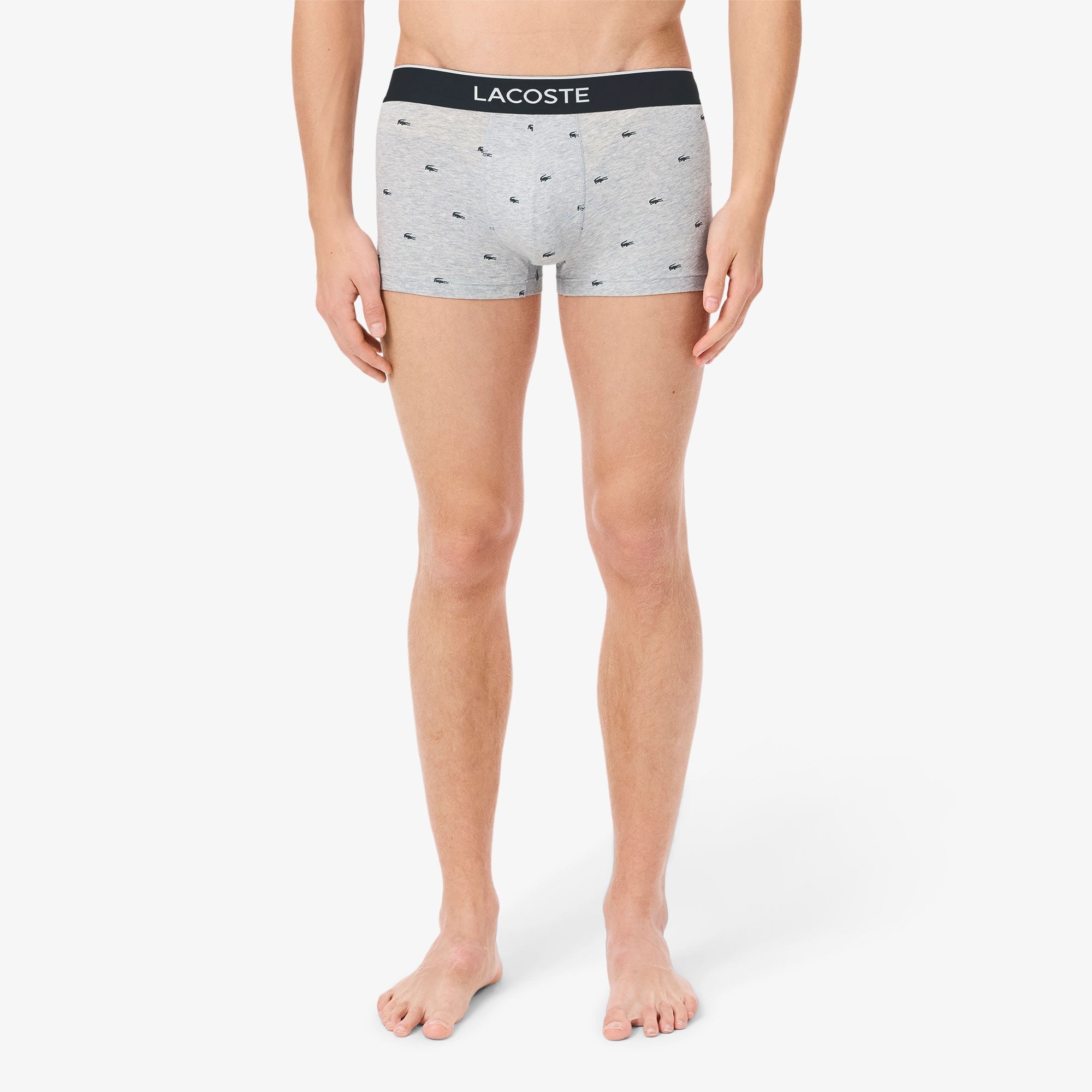 Lacoste Erkek Desenli 3'lü Renkli Boxer