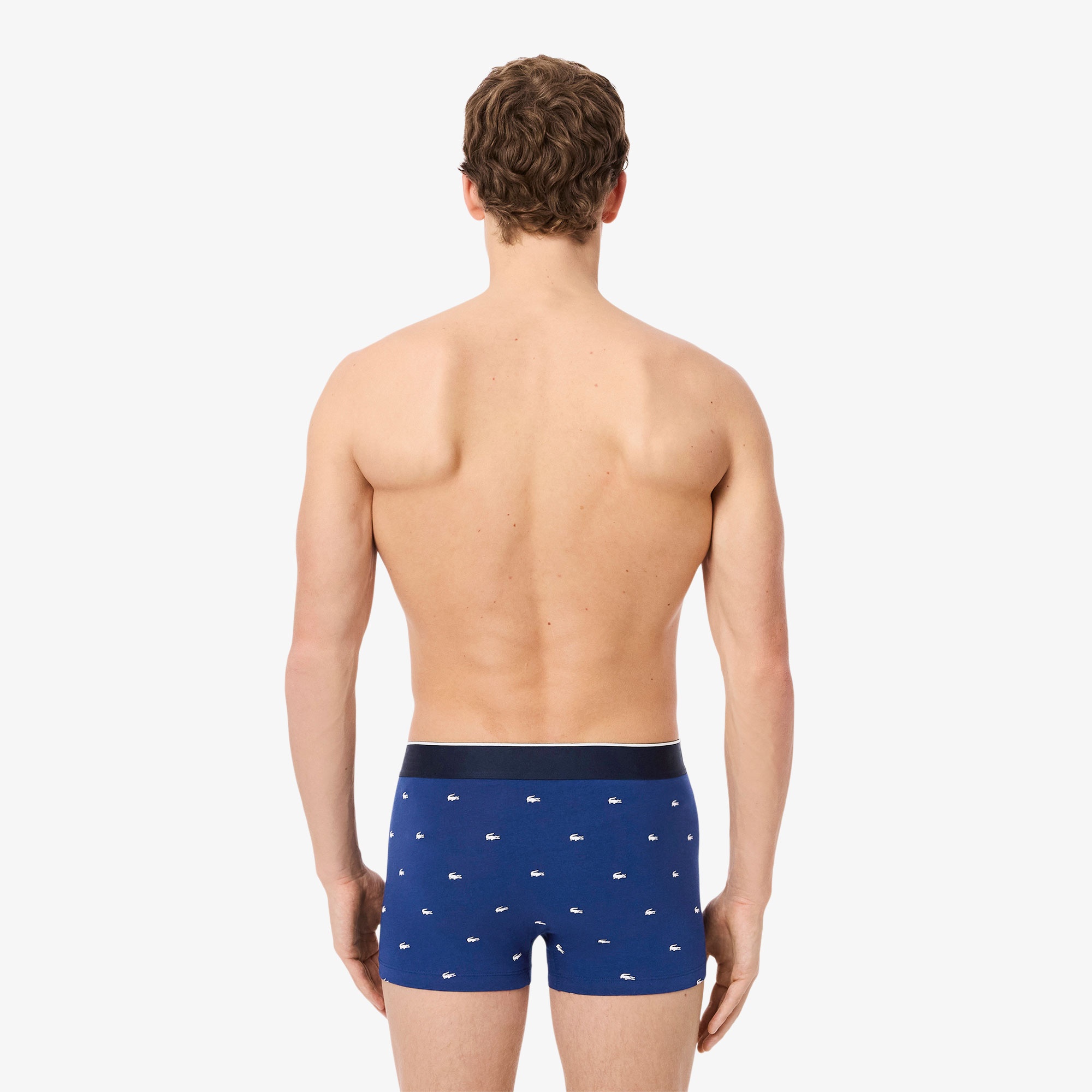 Lacoste Erkek Desenli 3'lü Renkli Boxer