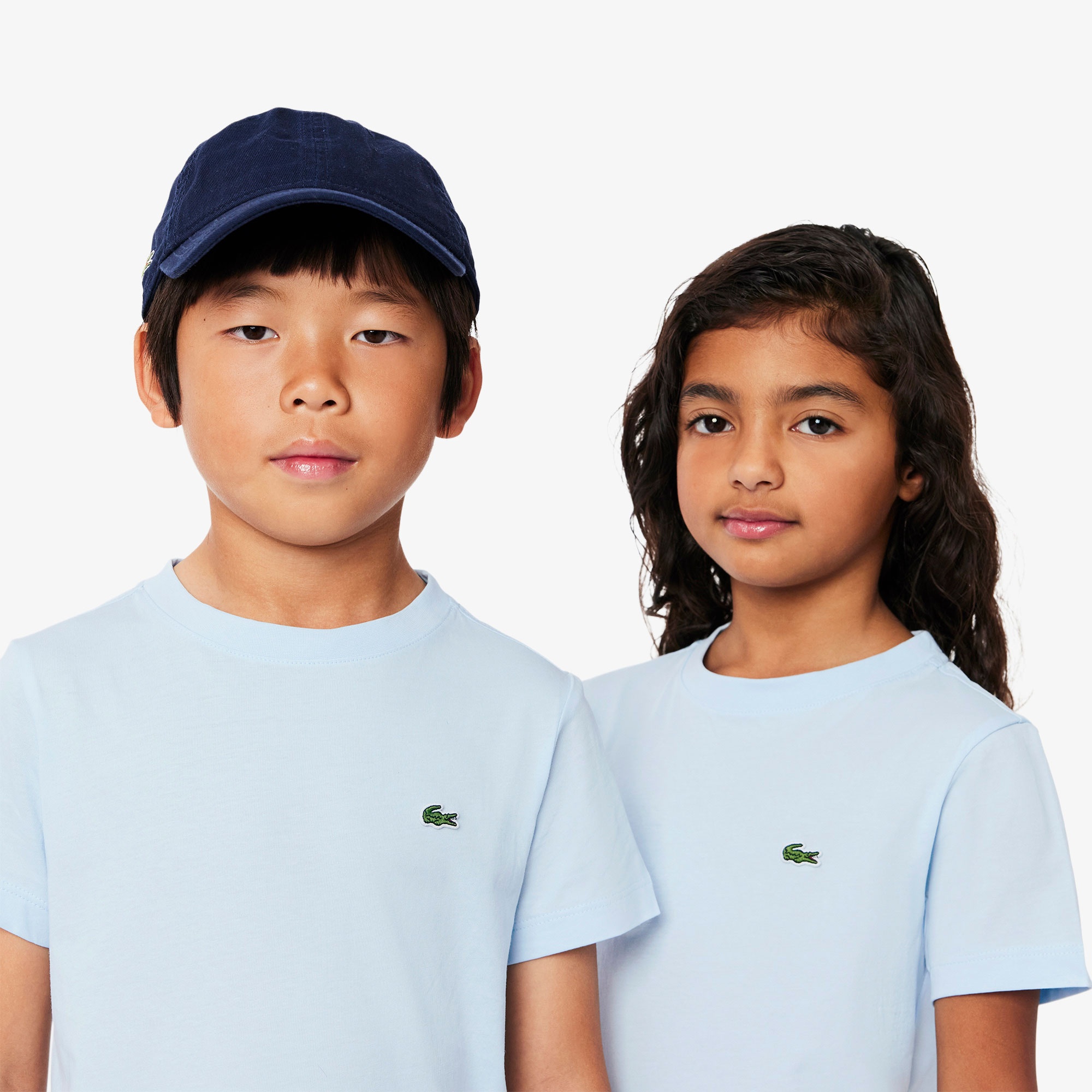 Lacoste Çocuk Bisiklet Yaka Açık Mavi T-Shirt