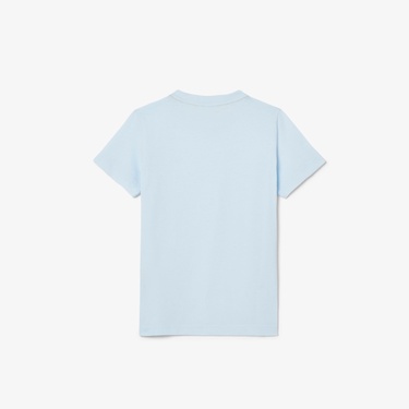  Çocuk Bisiklet Yaka Açık Mavi T-Shirt