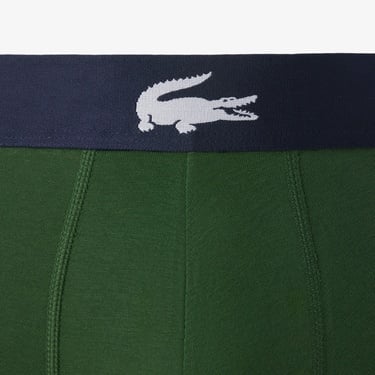  Lacoste Erkek Baskılı 3'lü Renkli Boxer