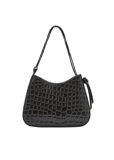  Mango Kadın Rugan Timsah Derisi Görünümlü Çanta Gri
