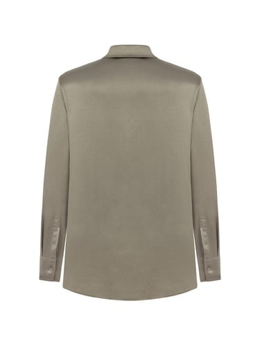  Dökümlü Saten Gömlek