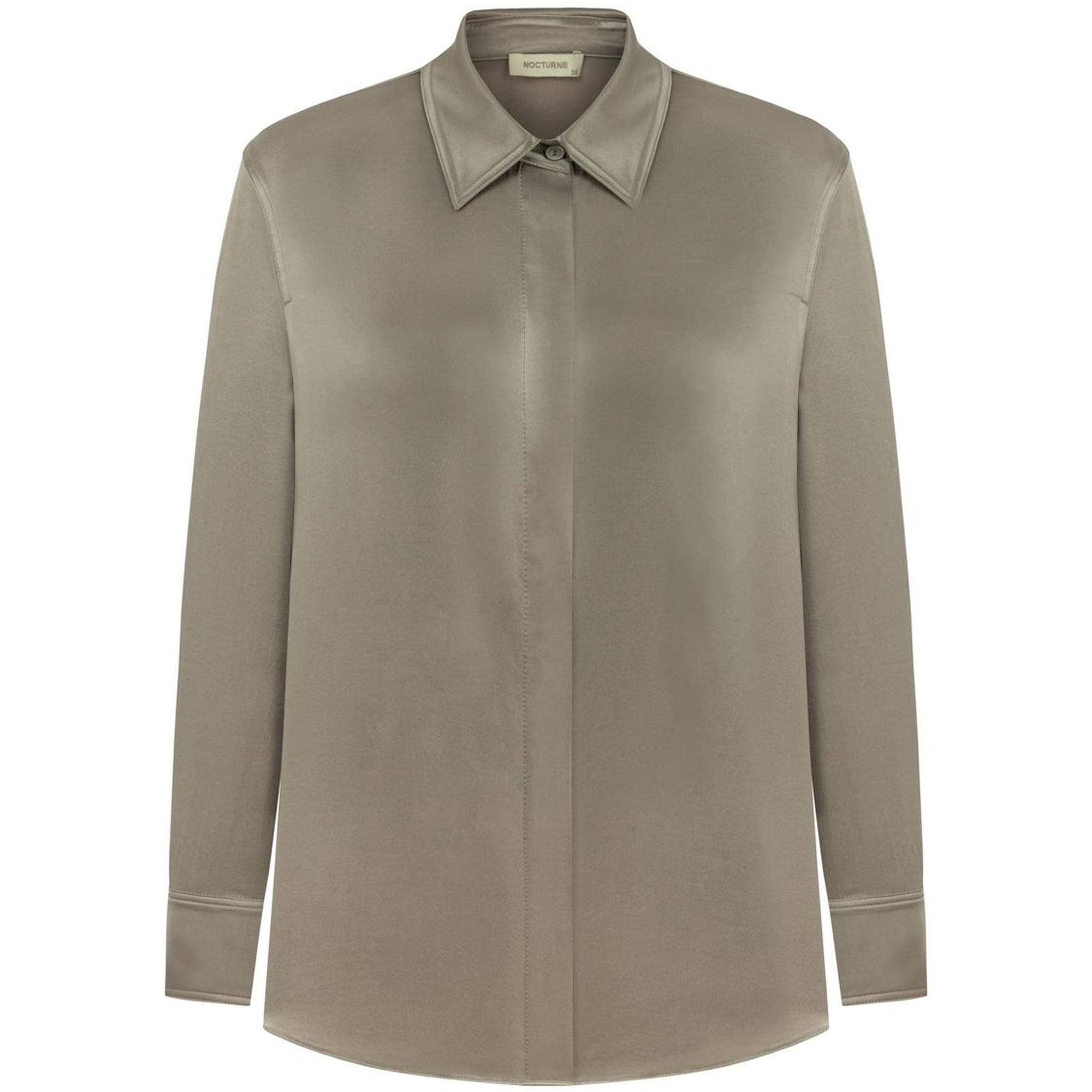 Dökümlü Saten Gömlek