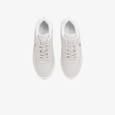  Tommy Hilfiger Essent Basket Metallic Kadın Gri Sneaker