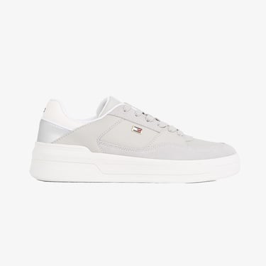  Tommy Hilfiger Essent Basket Metallic Kadın Gri Sneaker
