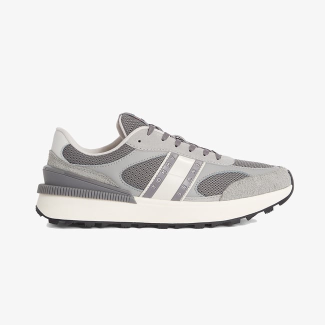  Tommy Hilfiger Technical Runner Ess Erkek Gri Sneaker
