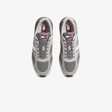  Tommy Hilfiger Technical Runner Ess Erkek Gri Sneaker
