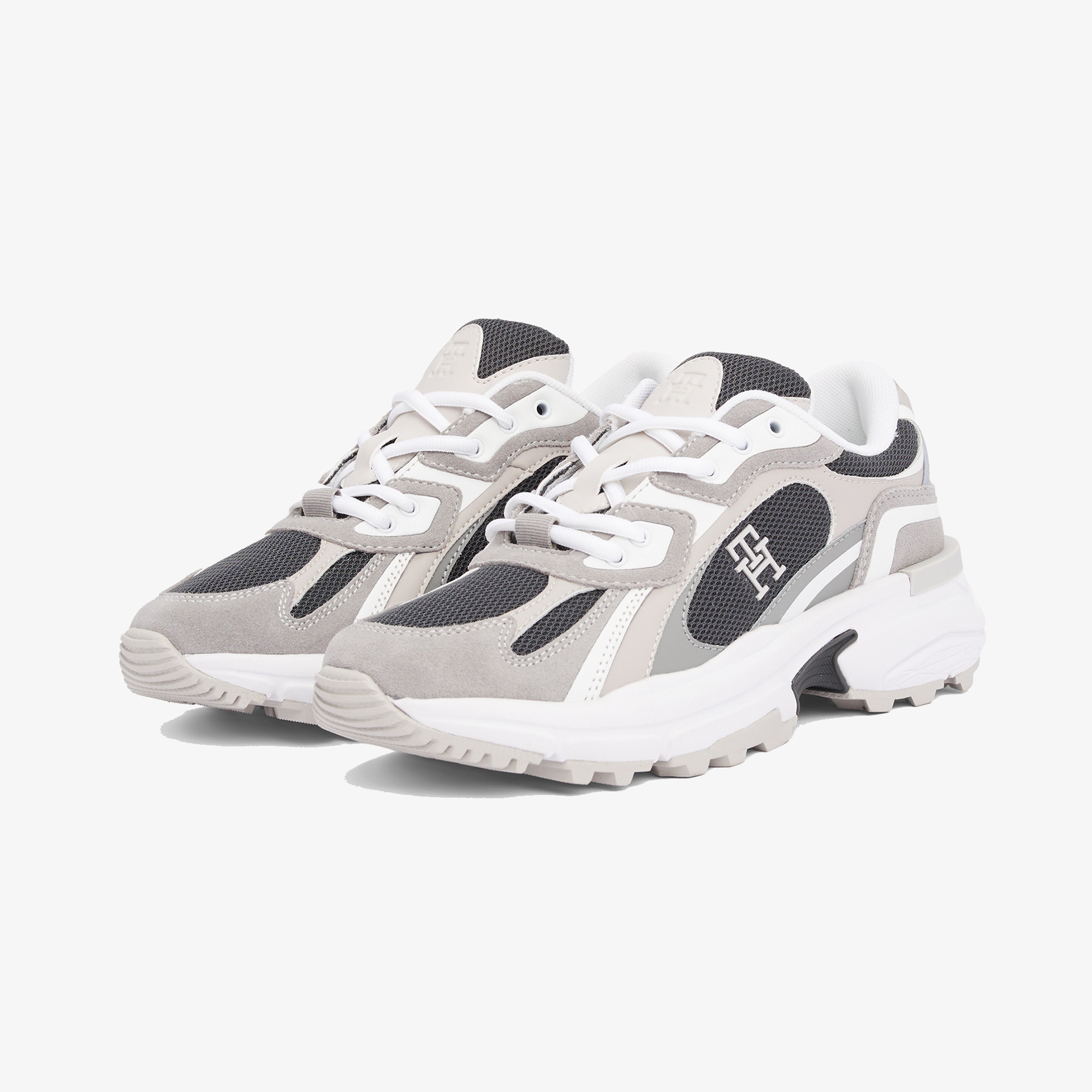 Tommy Hilfiger Modern Rugged Runner Kadın Gri Sneaker