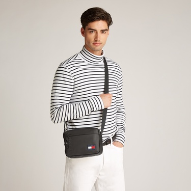  Tommy Hilfiger Daily + Erkek Siyah El Çantası