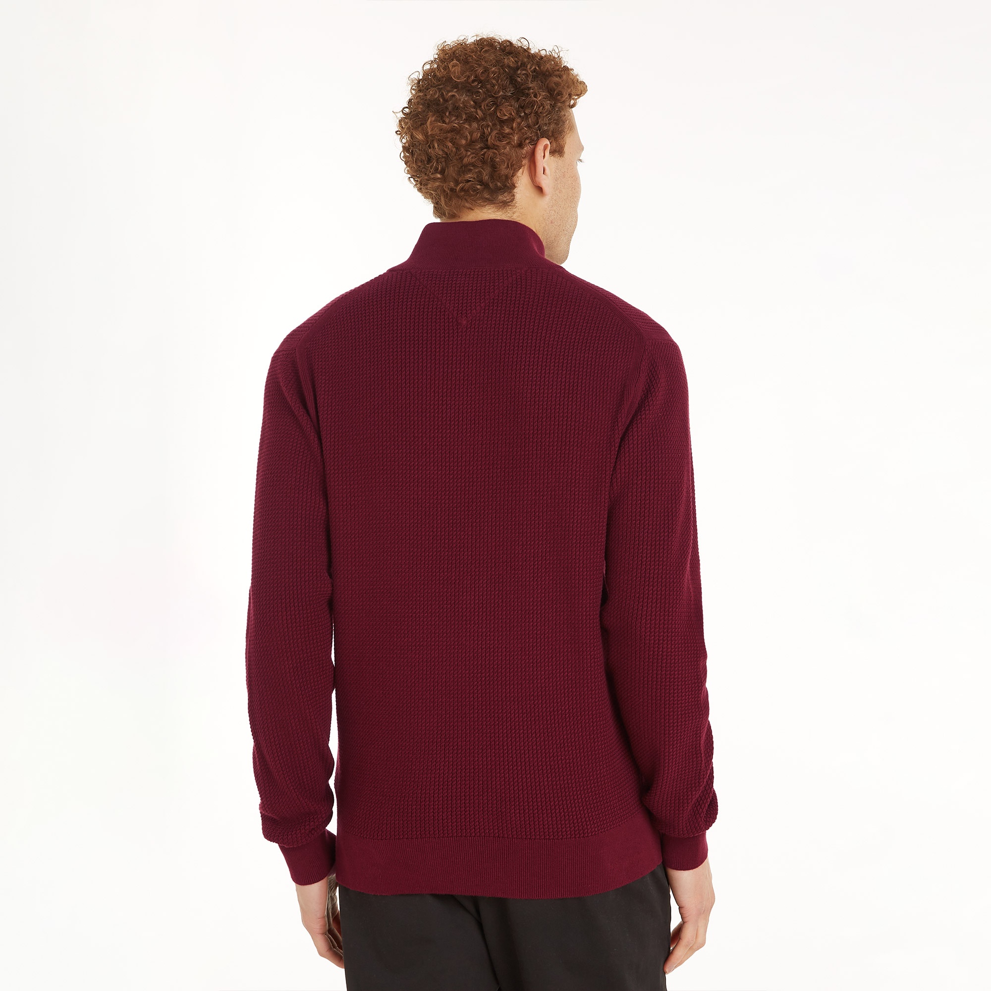 Tommy Hilfiger Erkek Mor Triko