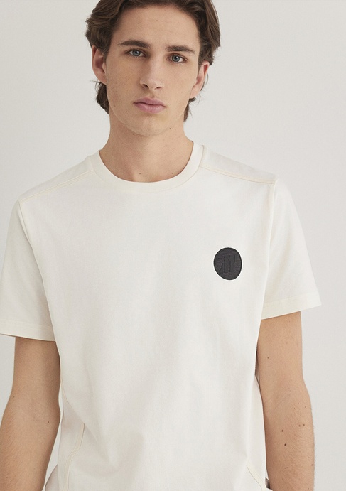  Mavi Mavi Pro Logo Ekru Tişört Muscle Fit 0612747-70057