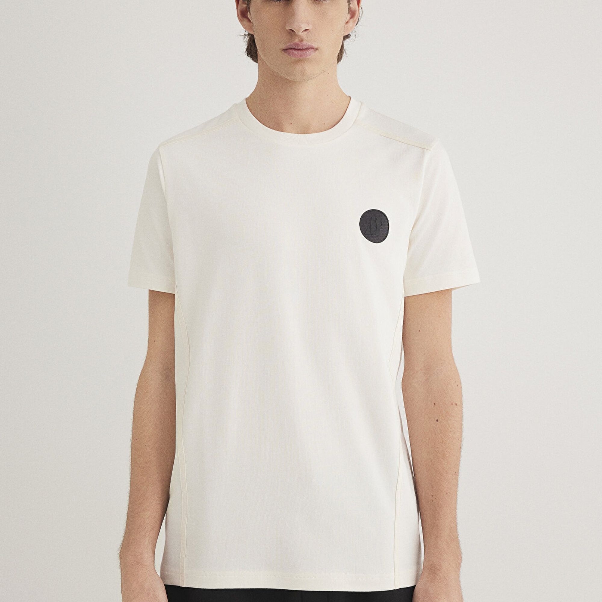 Mavi Mavi Pro Logo Ekru Tişört Muscle Fit 0612747-70057