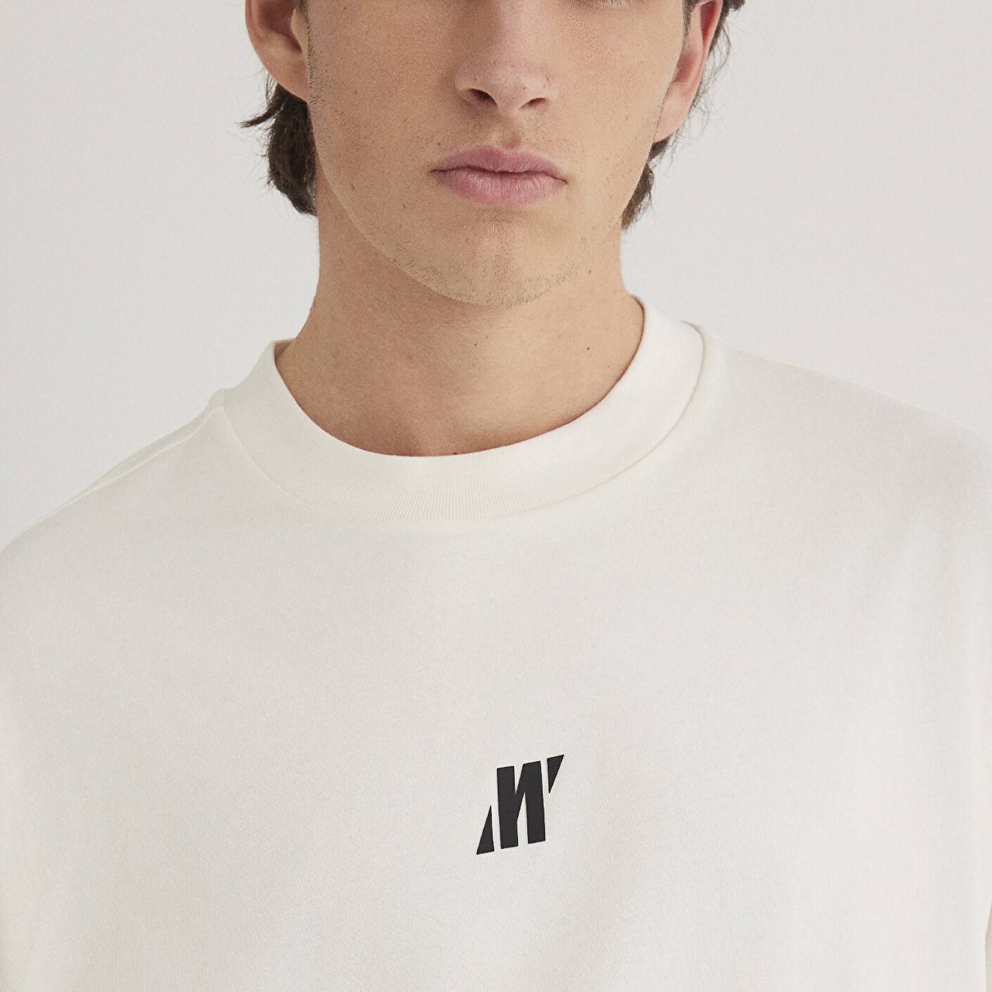 Mavi Mavi Pro Baskılı Beyaz Tişört Loose Fit / Bol Rahat Kesim 0612745-70057