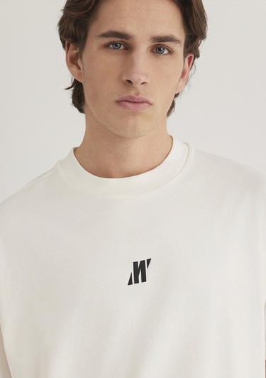  Mavi Mavi Pro Baskılı Beyaz Tişört Loose Fit / Bol Rahat Kesim 0612745-70057