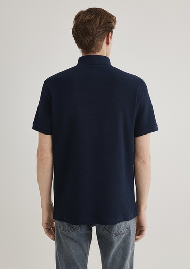  Mavi Lacivert Polo Tişört Slim Fit / Dar Kesim 0612521-70490