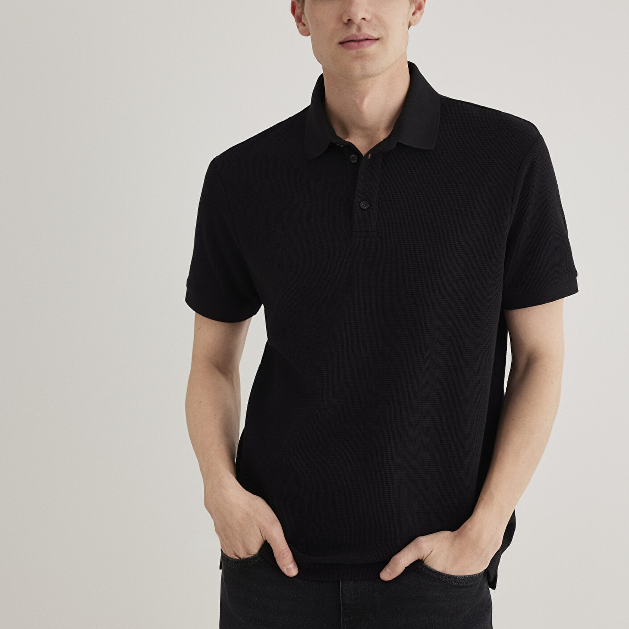 Mavi Siyah Polo Tişört Slim Fit / Dar Kesim 0612521-900