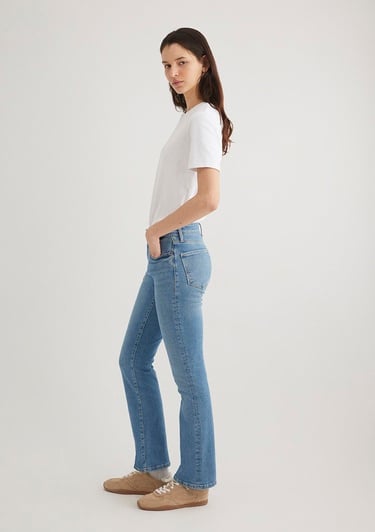  Mavi Beyaz Basic Tişört Semi Slim Fit / Yarı Dar Kesim 1612916-620