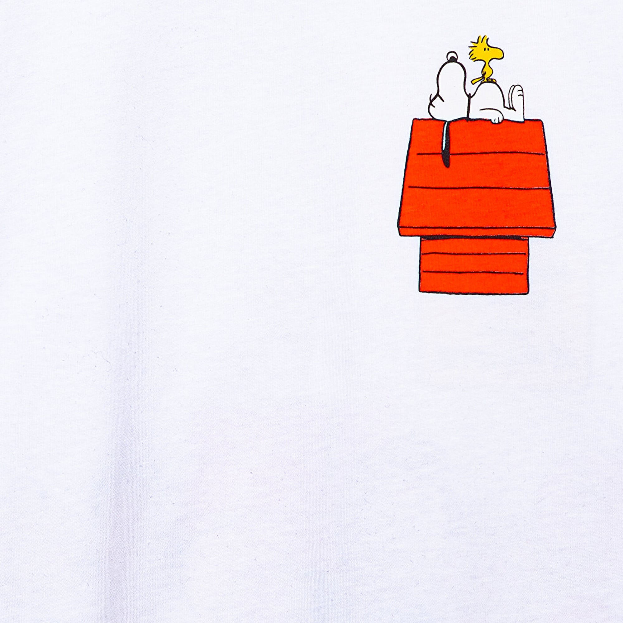 Mavi Peanuts Baskılı Beyaz Tişört Loose Fit / Bol Rahat Kesim 7610295-620