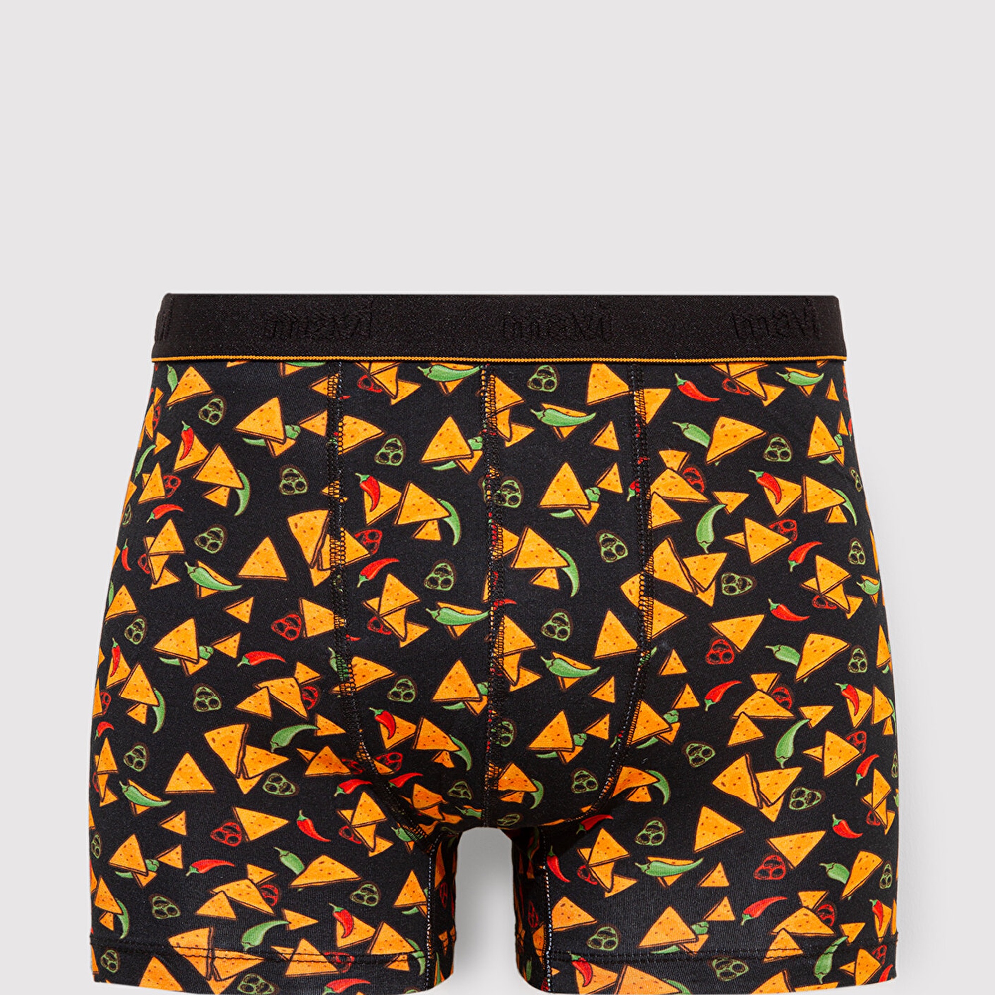 Mavi Baskılı Siyah Boxer 0911823-900