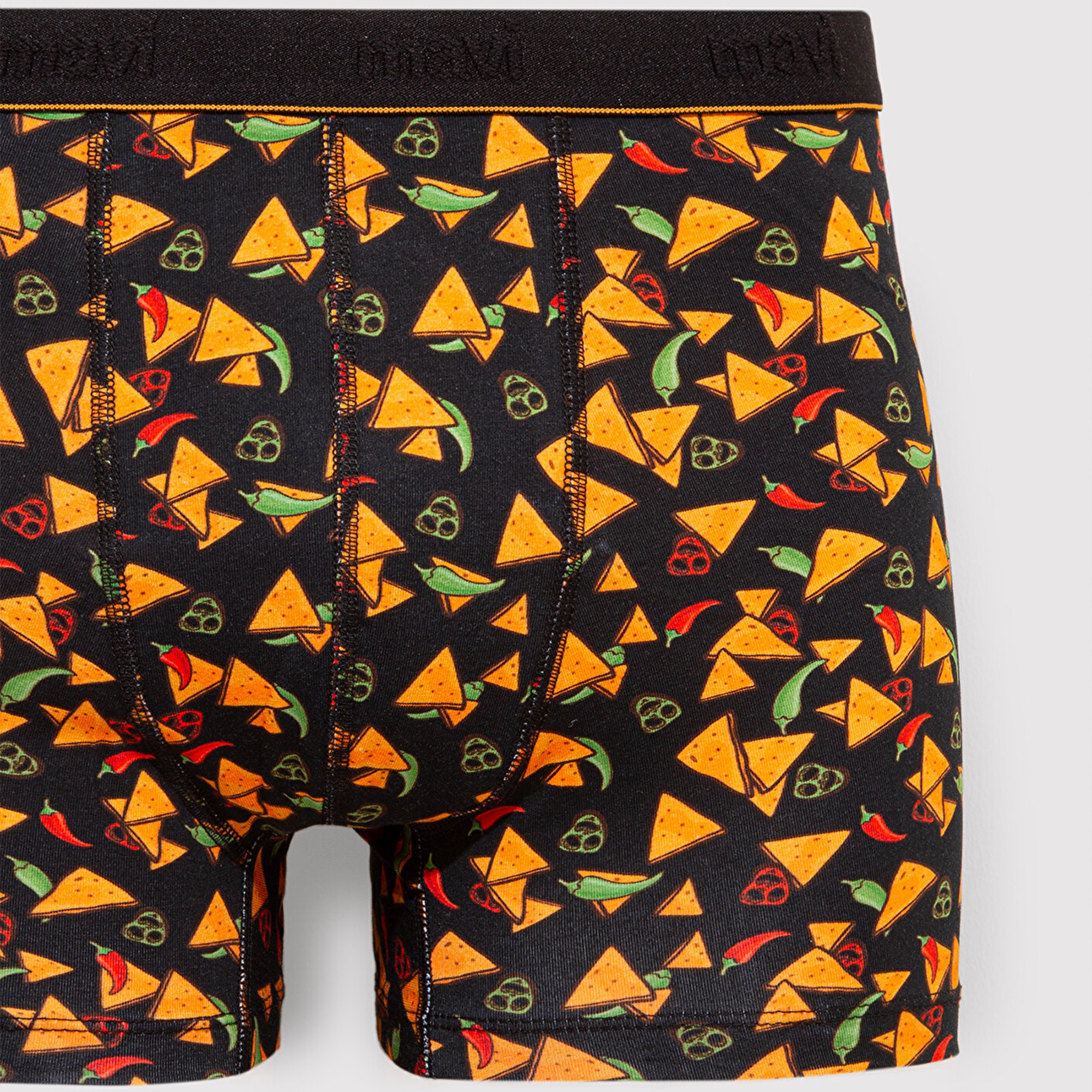 Mavi Baskılı Siyah Boxer 0911823-900