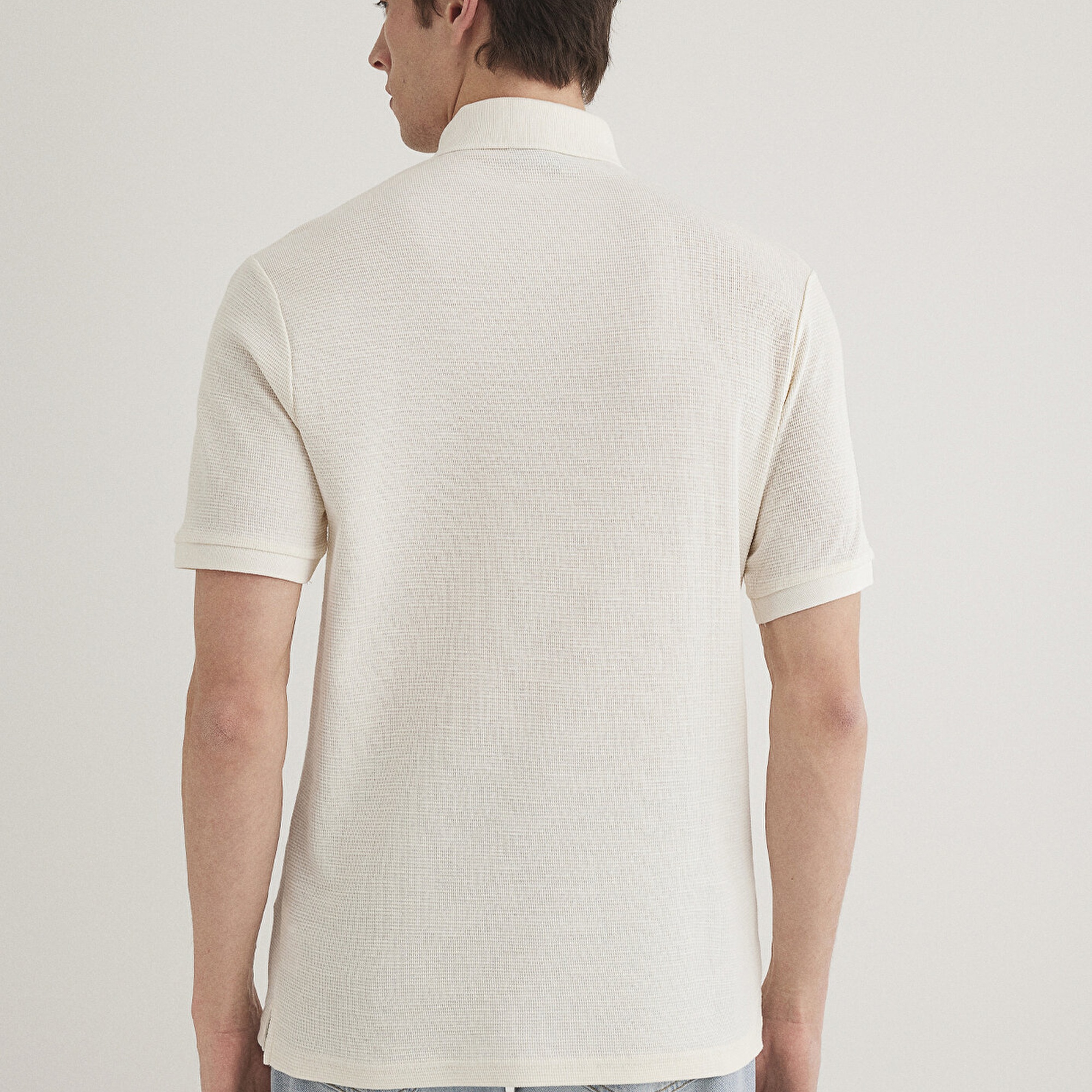 Mavi Ekru Polo Tişört Slim Fit / Dar Kesim 0612521-70057