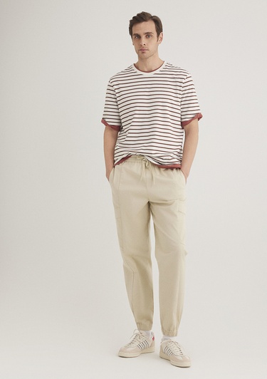  Mavi Bej Kargo Jogger Pantolon 0010430-70322