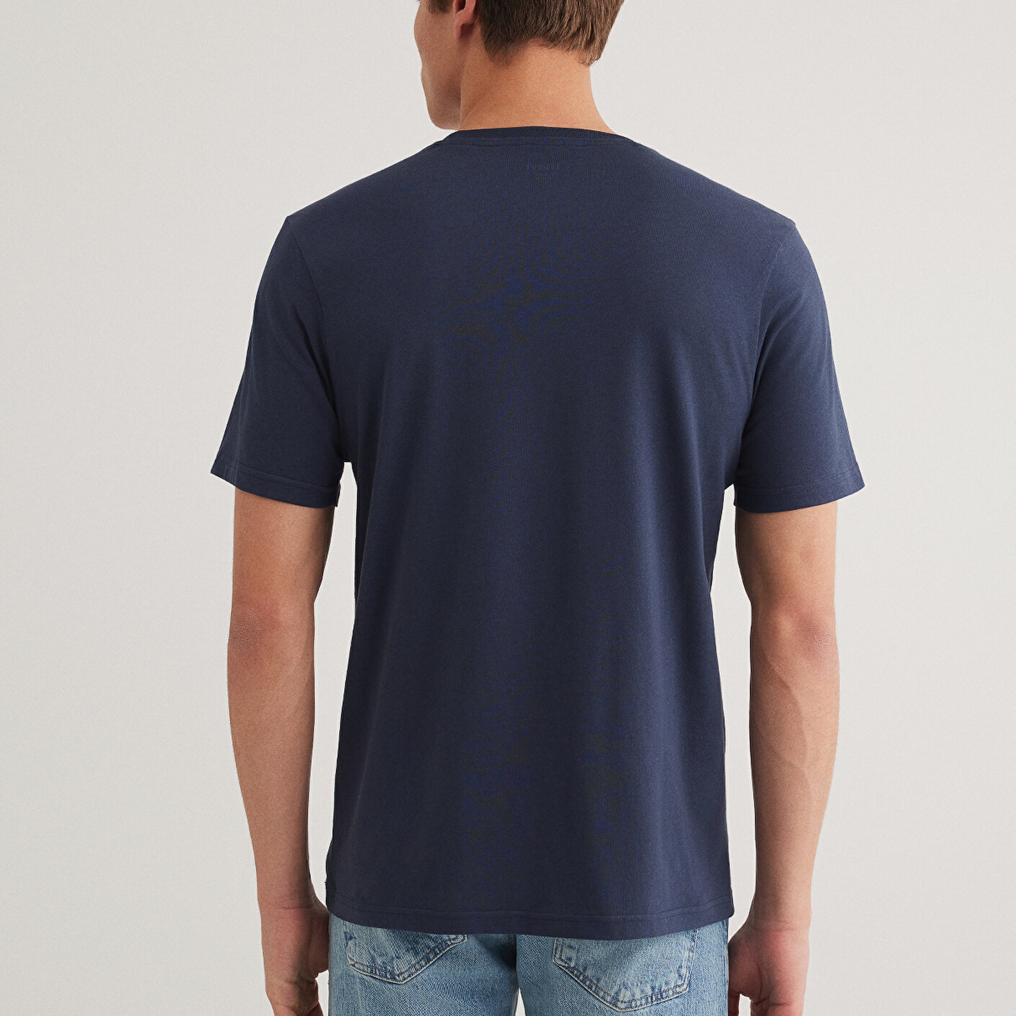 Mavi Mavi Logo Baskılı Lacivert Tişört Regular Fit / Normal Kesim 0611714-70497