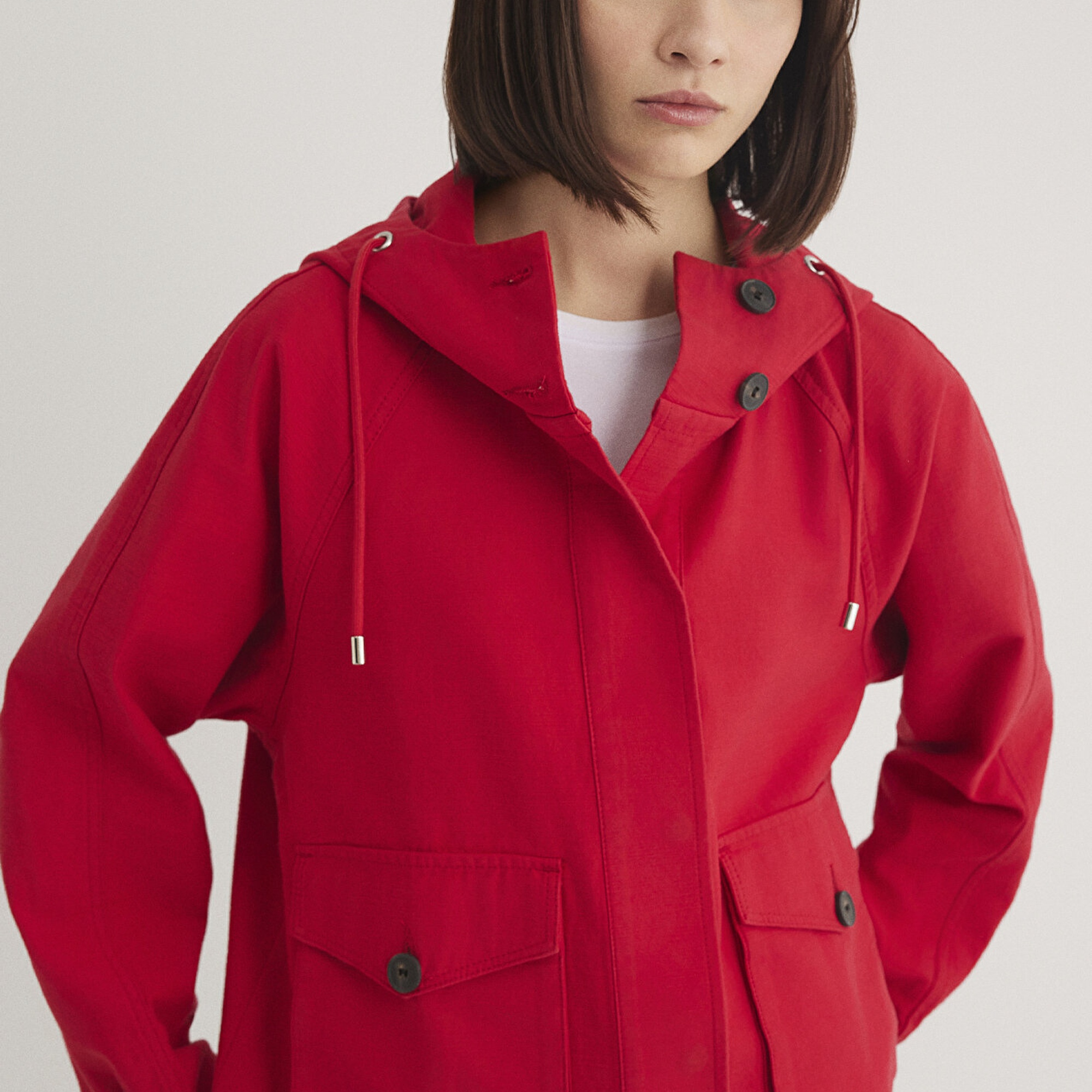 Mavi Kırmızı Ceket Oversize / Geniş Kesim 1110625-70463