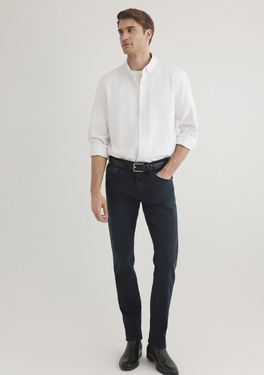  Mavi Beyaz Gömlek Regular Fit / Normal Kesim 0211199-620