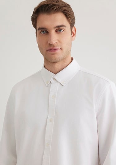  Mavi Beyaz Gömlek Regular Fit / Normal Kesim 0211199-620