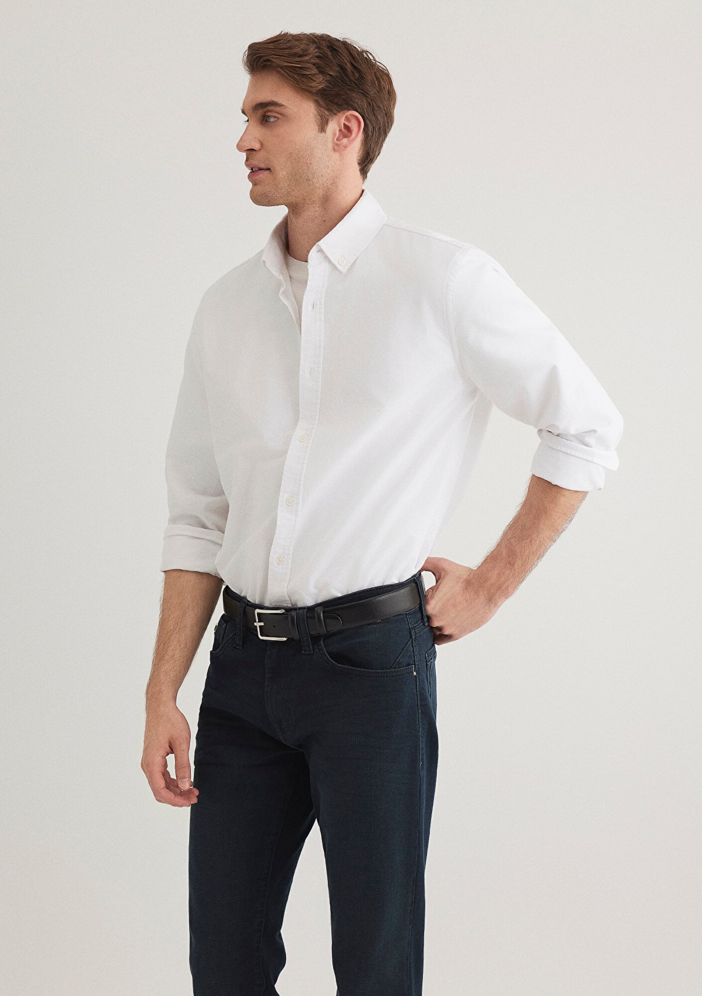  Mavi Beyaz Gömlek Regular Fit / Normal Kesim 0211199-620