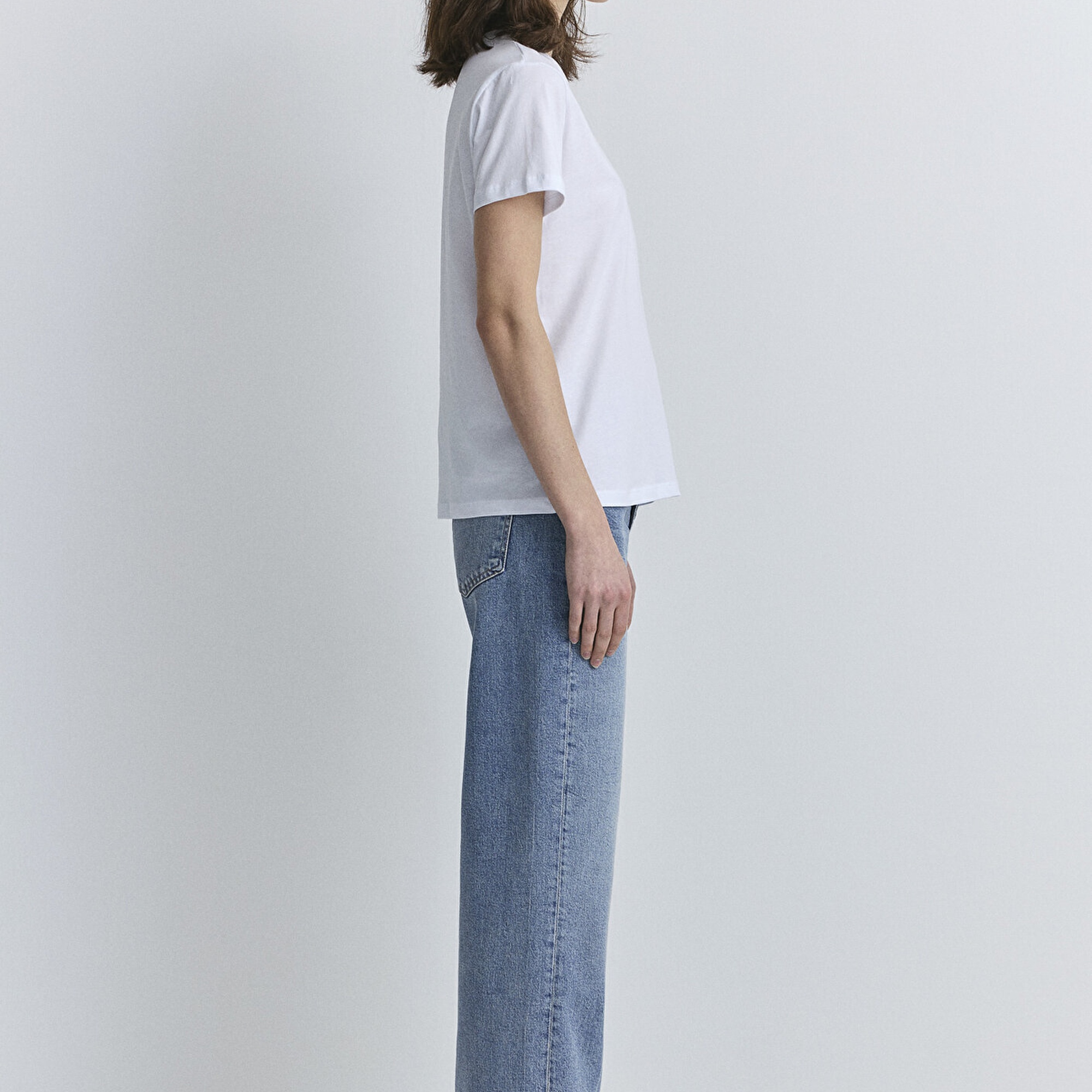 Mavi Hav Baskılı Beyaz Tişört Regular Fit / Normal Kesim 1613288-620