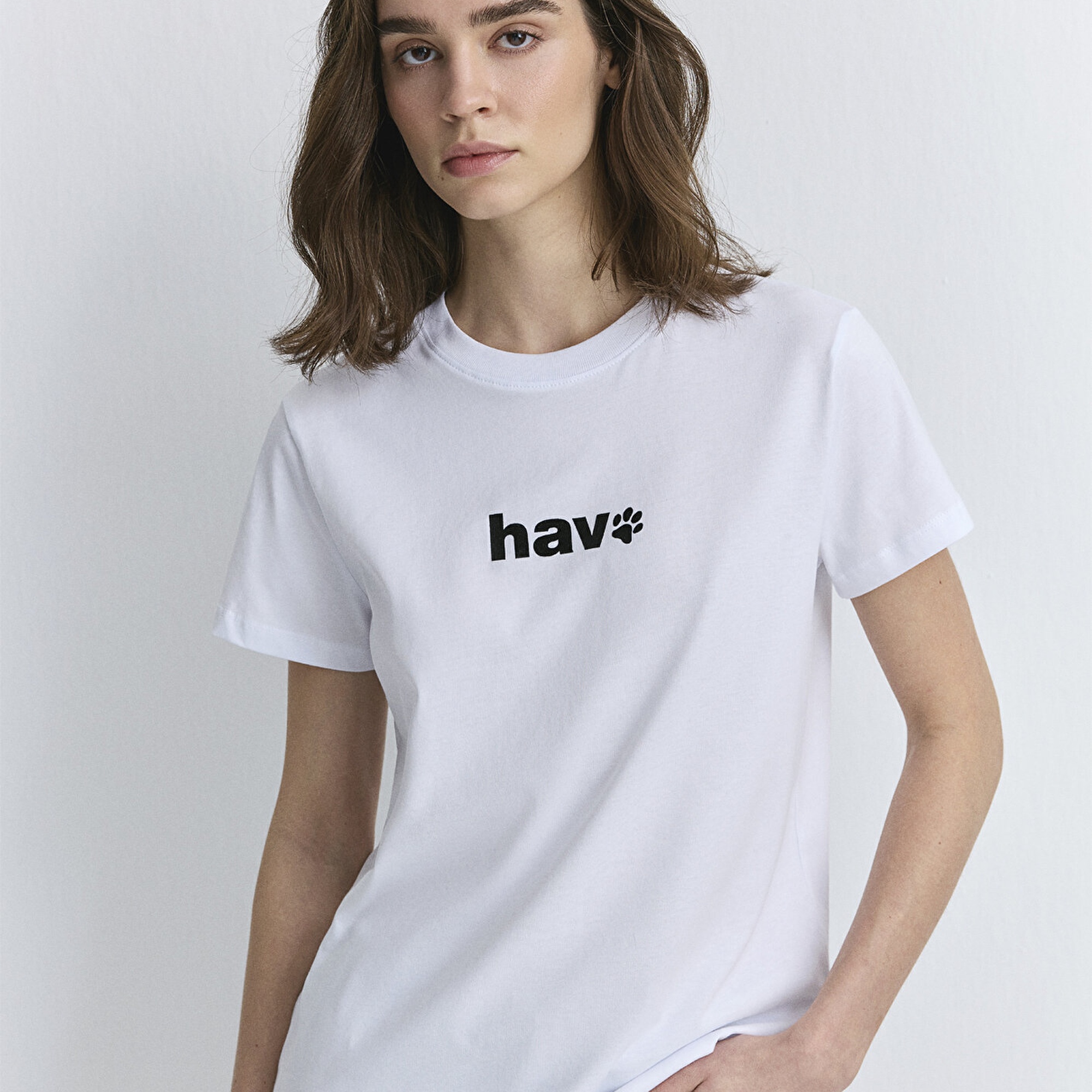 Mavi Hav Baskılı Beyaz Tişört Regular Fit / Normal Kesim 1613288-620