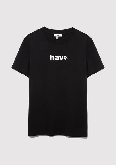  Mavi Hav Baskılı Siyah Tişört Regular Fit / Normal Kesim 1613288-900